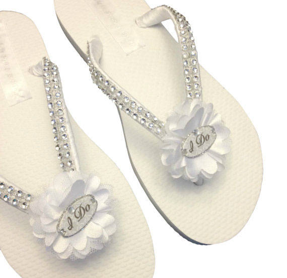 rhinestone flip flops for wedding
