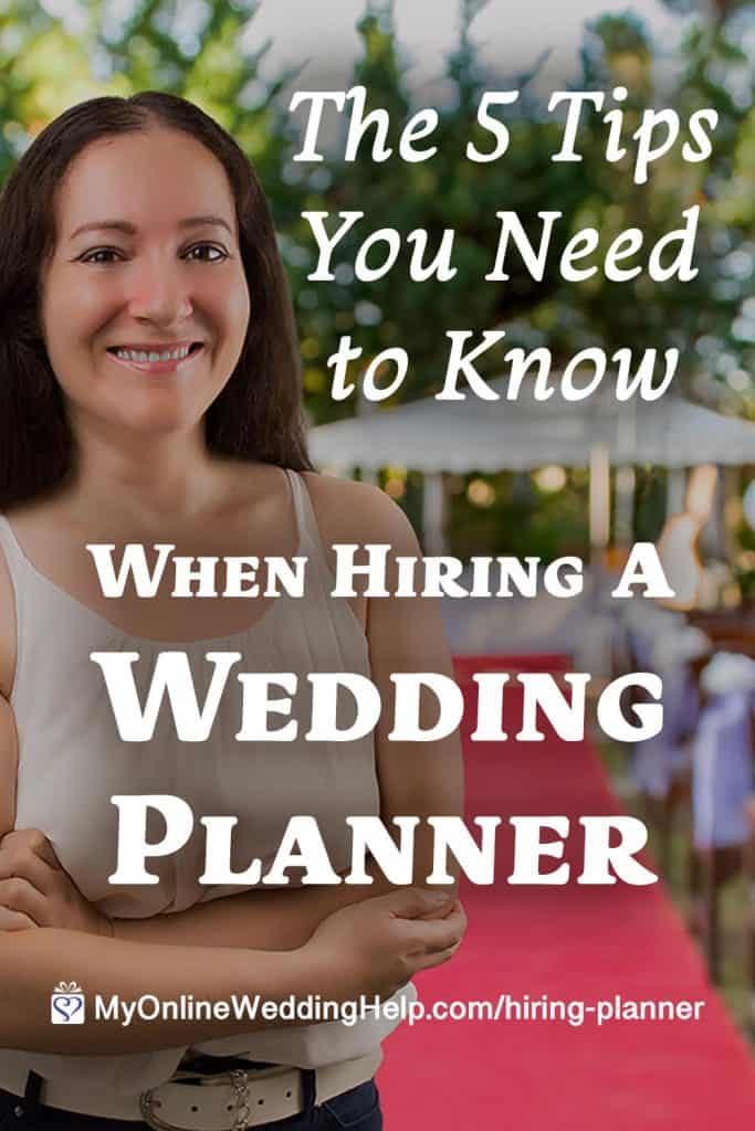 The 5 Tips You Need to Know When Hiring a Wedding Planner My Online Wedding Help. Wedding