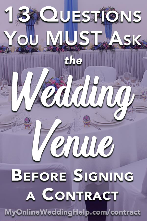 MustAsk Questions for Wedding Event Venues 13 Contract Tips My