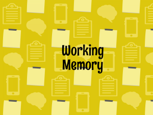 working memory