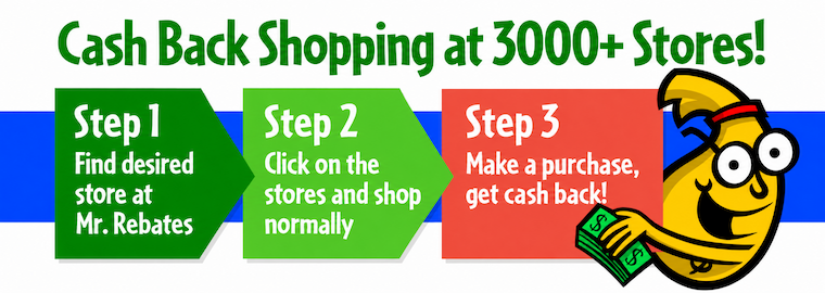 How Mr. Rebates Works - Cash Back Shopping at 3000+ Stores