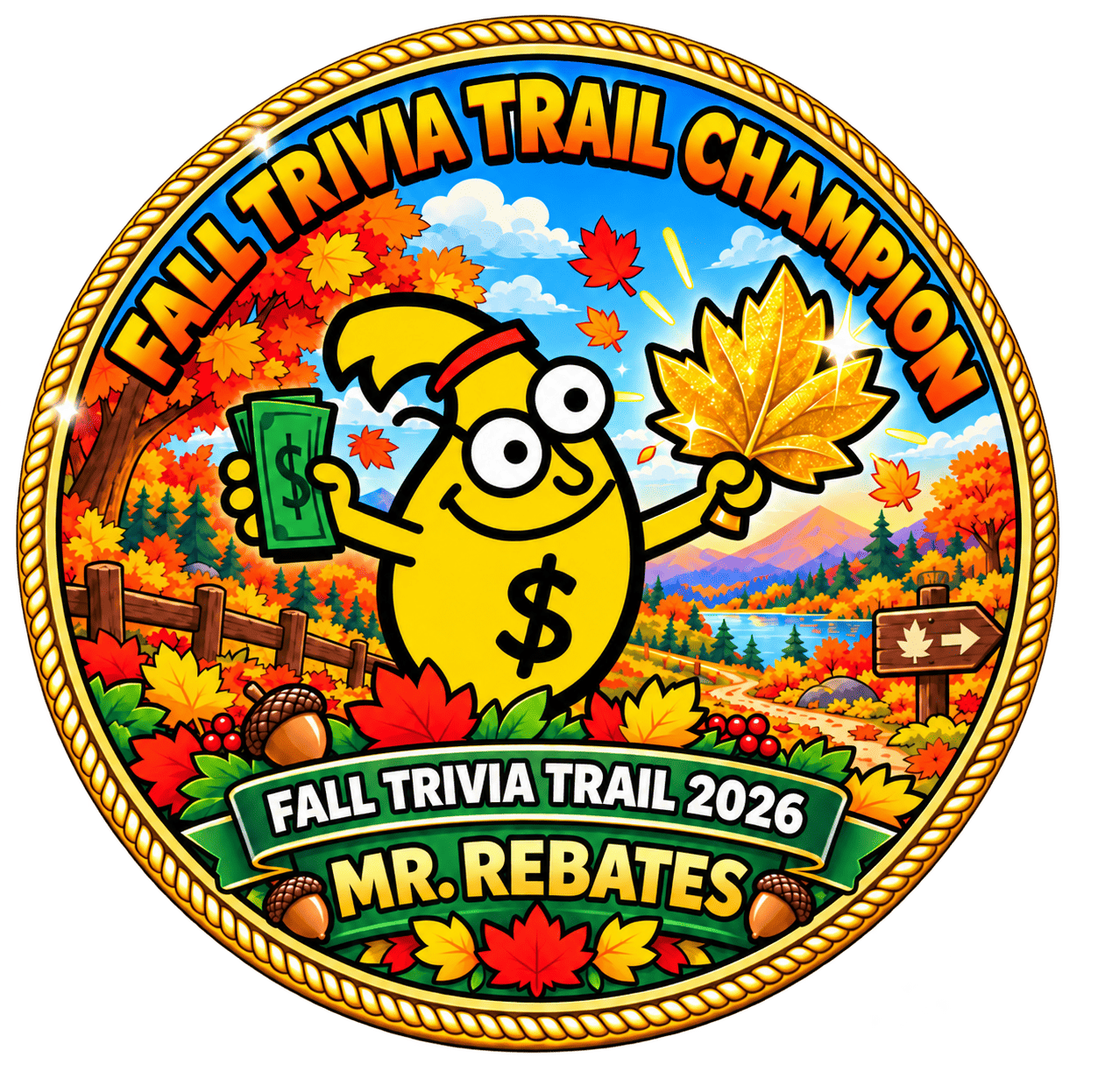 Fall Trivia Trail Champion Coin