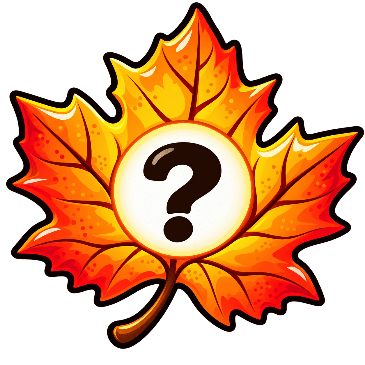 Fall Trivia Trail Mystery Leaf