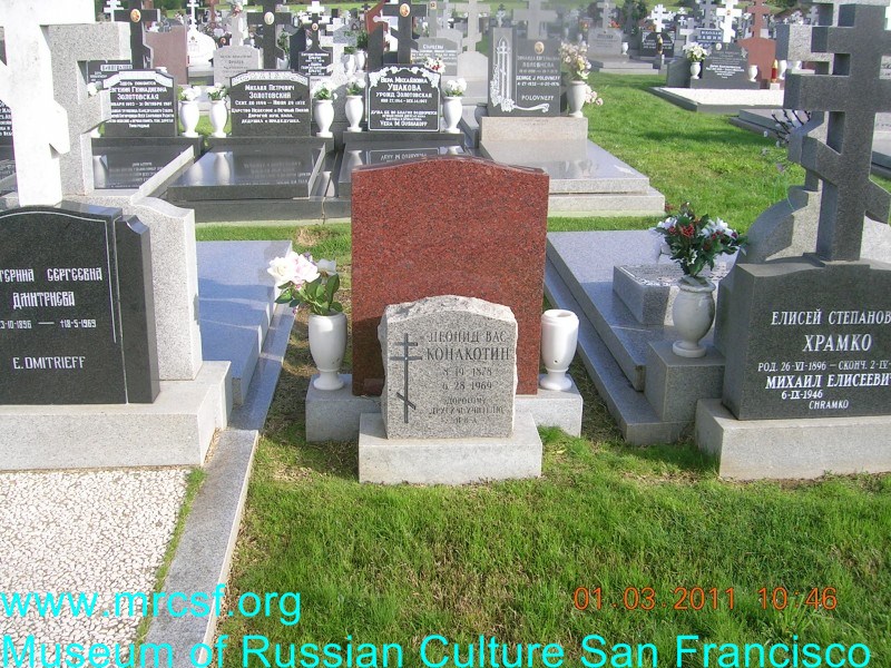 Grave/tombstone of KONAKOTIN Леонид Вас.