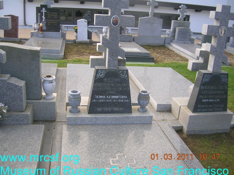 Могила/надгробие ФЕДИН Александр Васильевич