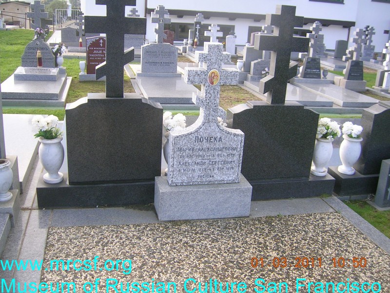 Grave/tombstone of POCHEKA Мария Александровна