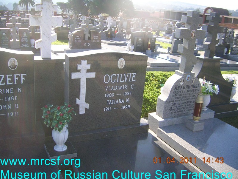 Grave/tombstone of OGILVIE Татьяна Н.