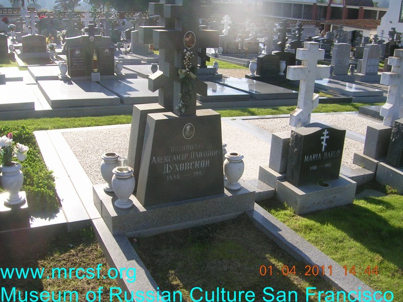 Могила/надгробие ДУХОВСКОЙ Александр Павлович