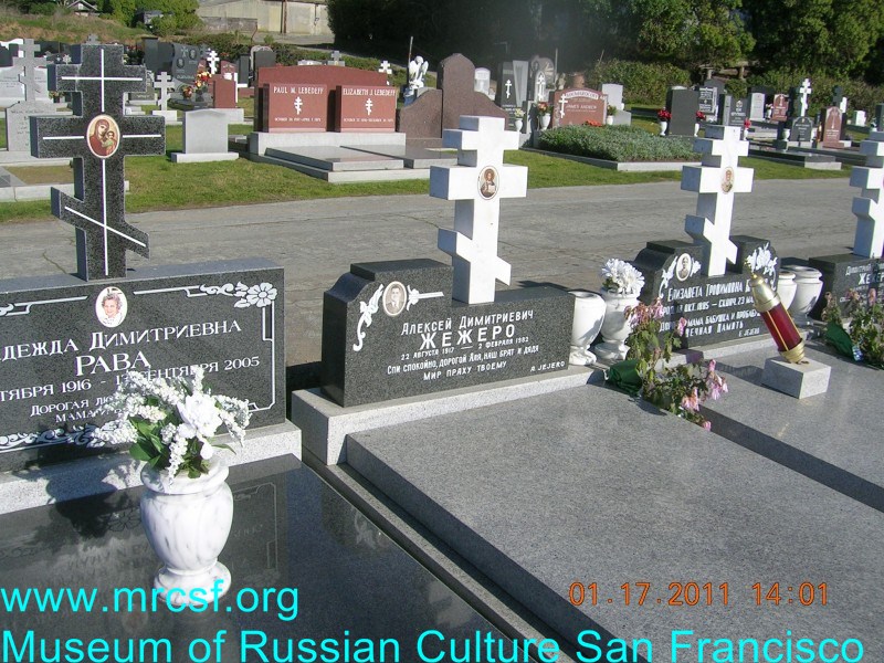 Grave/tombstone of JEJERO Алексей Димитриевич