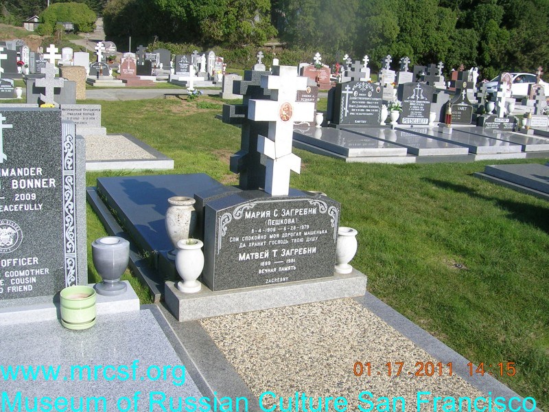 Grave/tombstone of ZAGREBNY Мария С.