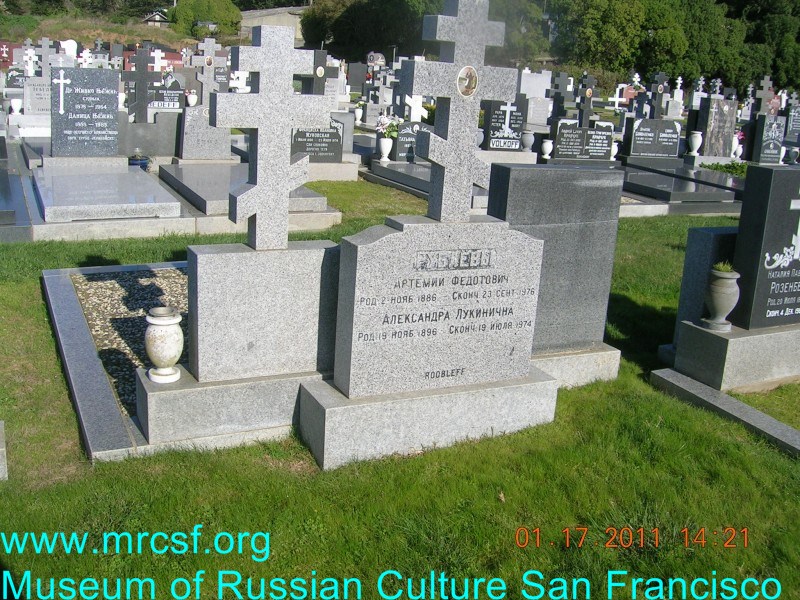 Grave/tombstone of ROOBLEFF Артемий Федотович