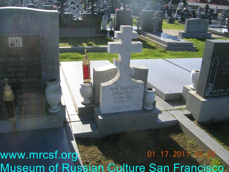 Grave/tombstone of IOSIPCHUK Нина Андреевна