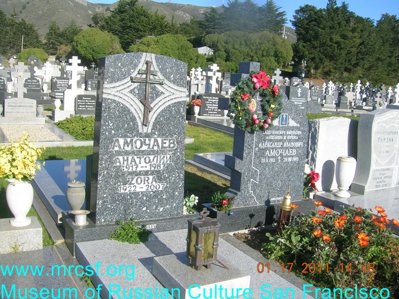 Grave/tombstone of AMOCHAEV Анатолий