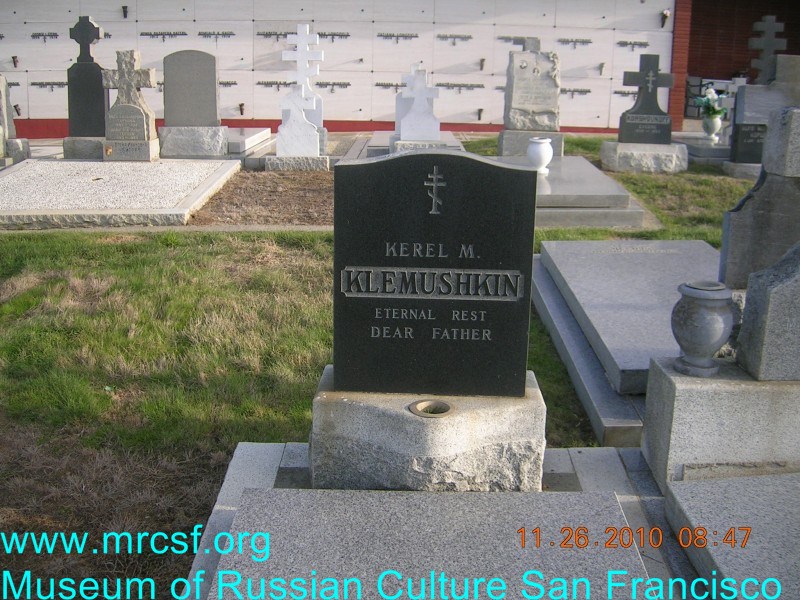 Grave/tombstone of KLEMUSHKIN Kerel M.