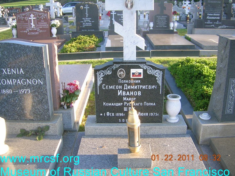 Grave/tombstone of IVANOFF Семеон Димитриевич