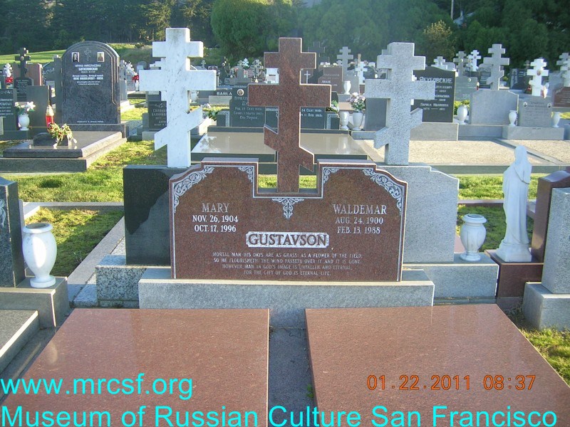 Grave/tombstone of GUSTAVSON Waldemar