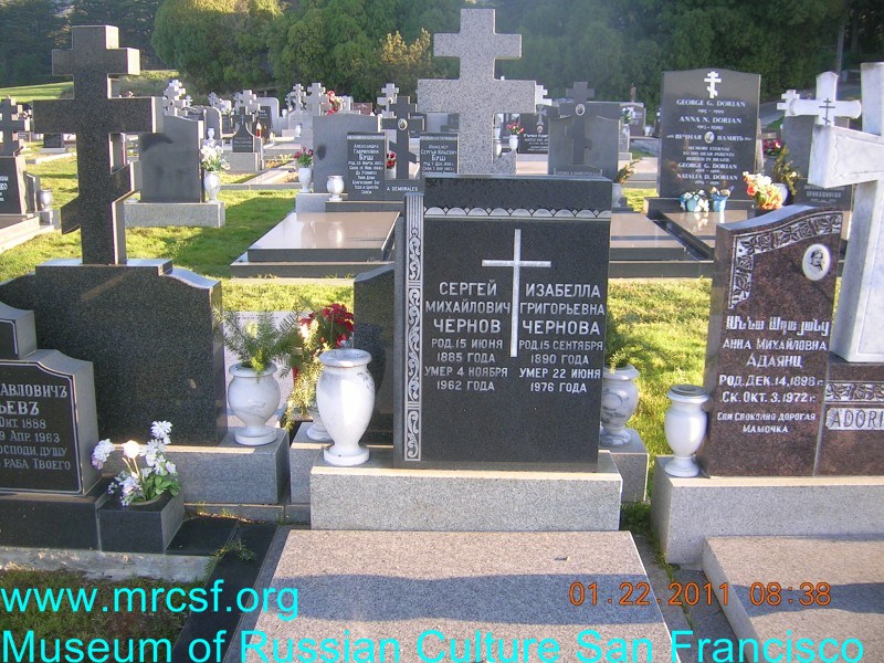 Могила/надгробие ЧЕРНОВ Сергей Михайлович