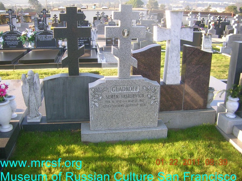 Grave/tombstone of GLADKOFF Семен Васильевич