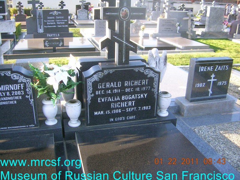 Grave/tombstone of RICHERT Evfalia