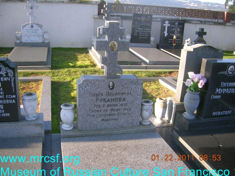 Могила/надгробие РУБАНОВА Ольга Ильинична