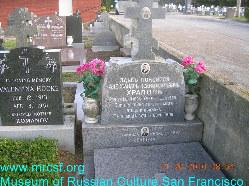 Grave/tombstone of HRAPOFF Александр Ксенофонтович