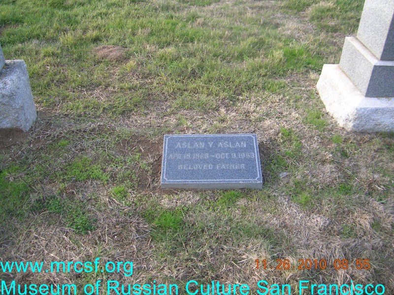 Могила/надгробие АСЛАН Aslan Y.