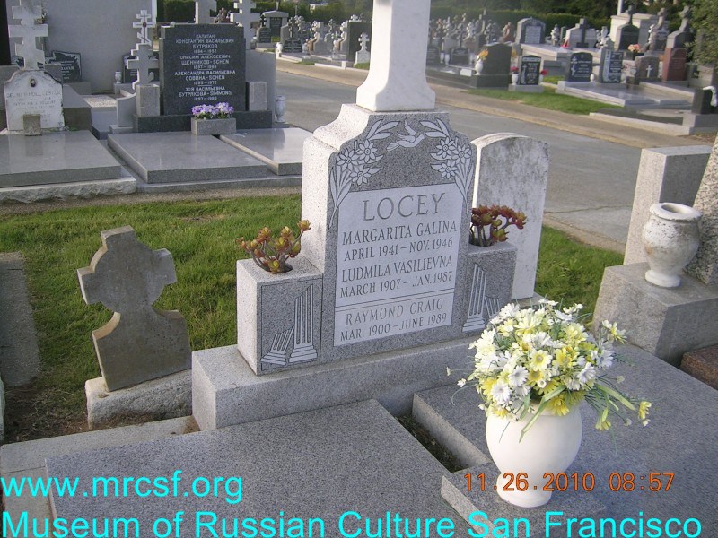 Grave/tombstone of LOCEY Margarita  (Galina)