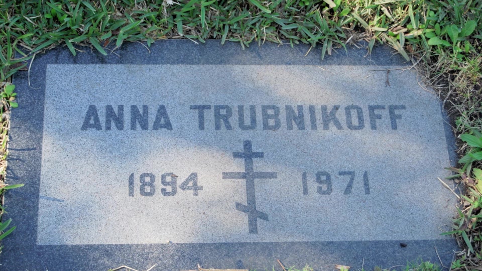 Grave/tombstone of TRUBNIKOFF Anna