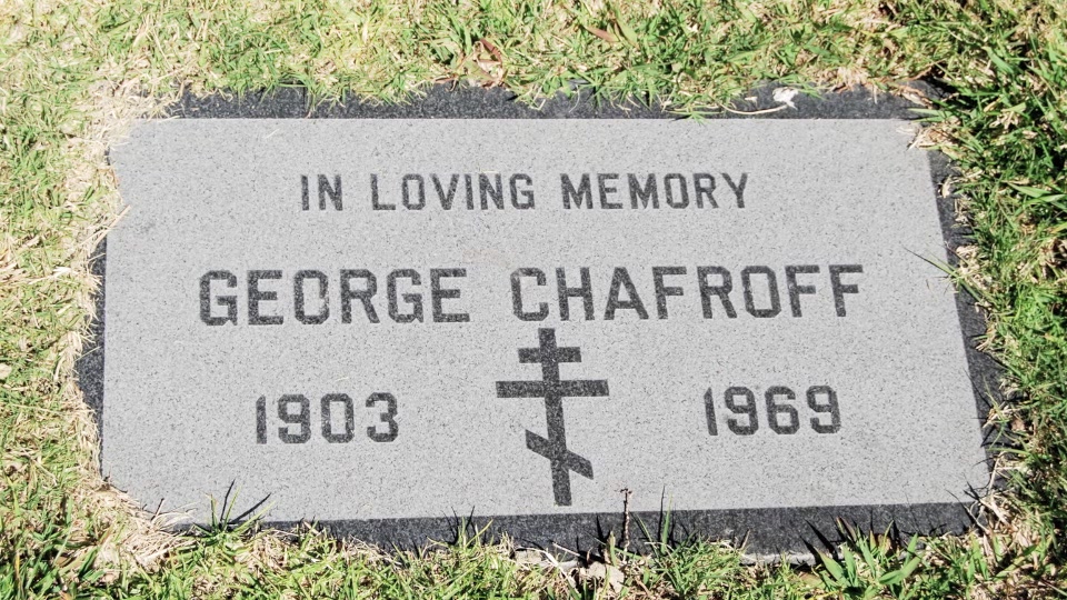Grave/tombstone of CHAFROFF George