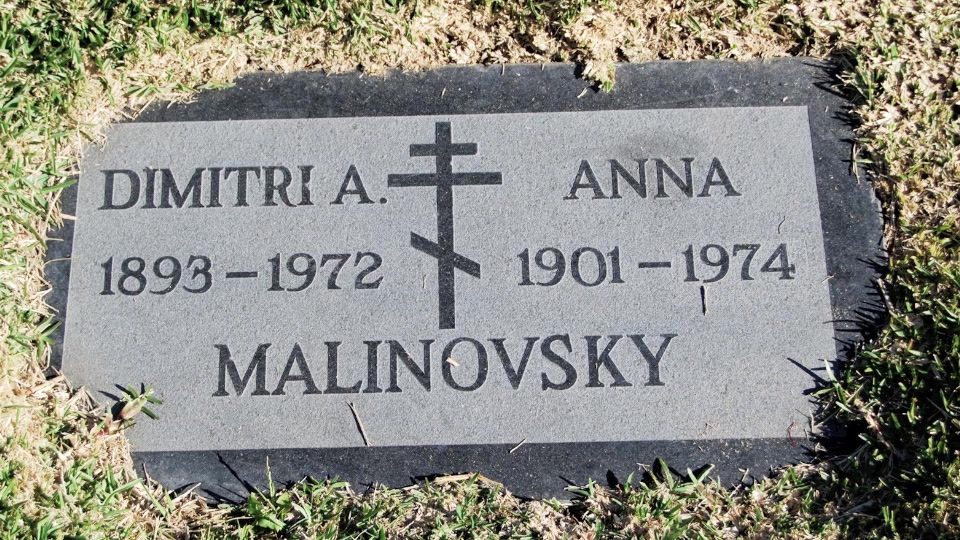 Grave/tombstone of MALINOVSKY Anna