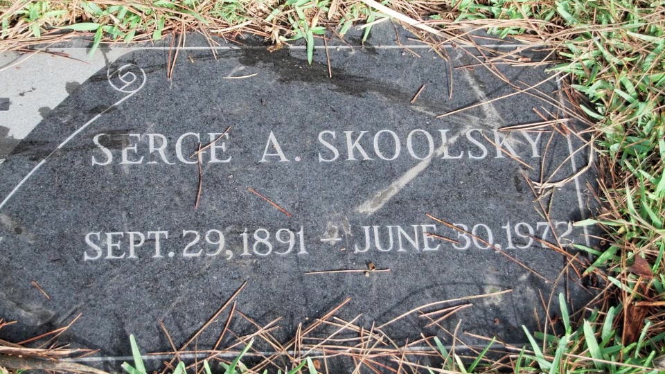 Grave/tombstone of SKOOLSKY Serge A.