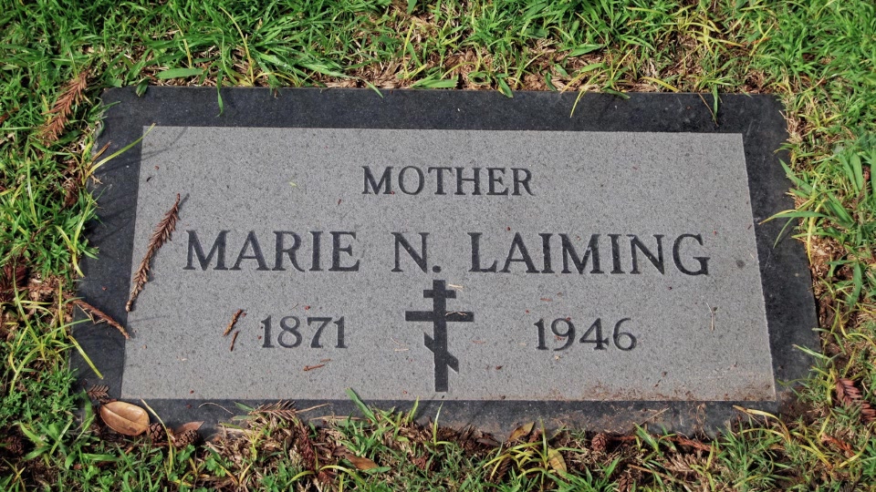 Grave/tombstone of LAIMING Marie N.