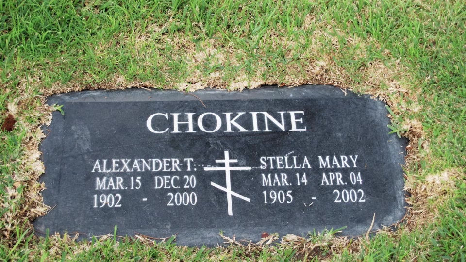 Grave/tombstone of CHOKINE Stella Mary