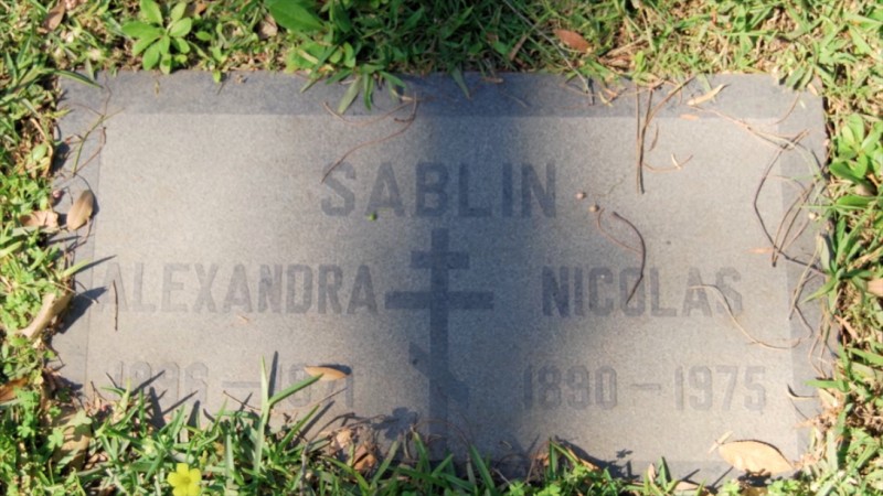 Grave/tombstone of SABLIN Alexandra