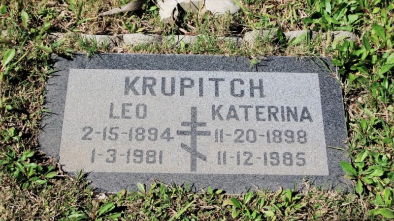Grave/tombstone of KRUPITCH Leo