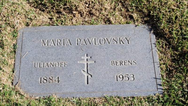 Grave/tombstone of PAVLOVSKY Maria