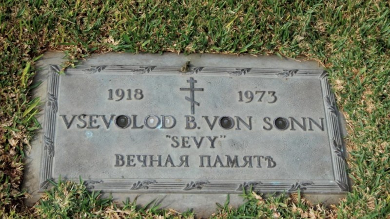 Могила/надгробие ФОН СОНН Всеволод / Vsevolod B.