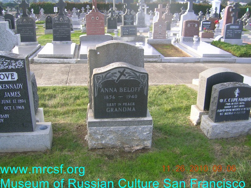 Могила/надгробие БЕЛОВА Anna