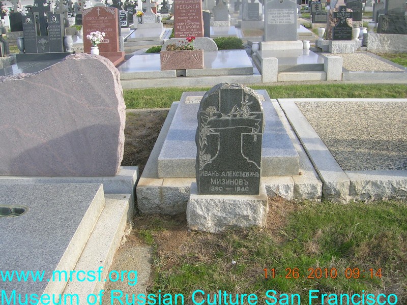Grave/tombstone of MIZINOFF Иван Алексеевич