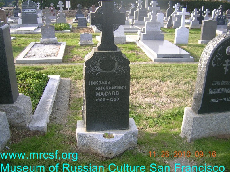 Grave/tombstone of MASLOFF Николай Николаевич