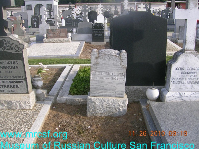 Grave/tombstone of CHRISTENSEN Emil