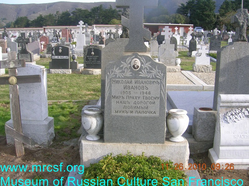 Grave/tombstone of IVANOFF Николай Иванович