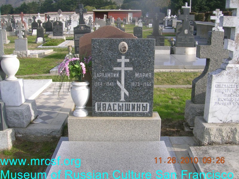 Grave/tombstone of IVASYSHIN Харлампий