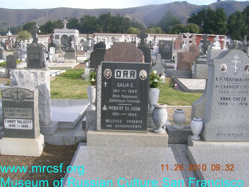 Grave/tombstone of ORR Robert St John