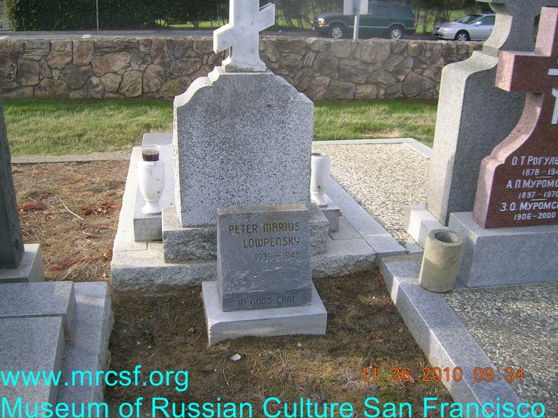 Grave/tombstone of LOWPENSKY Peter Marius