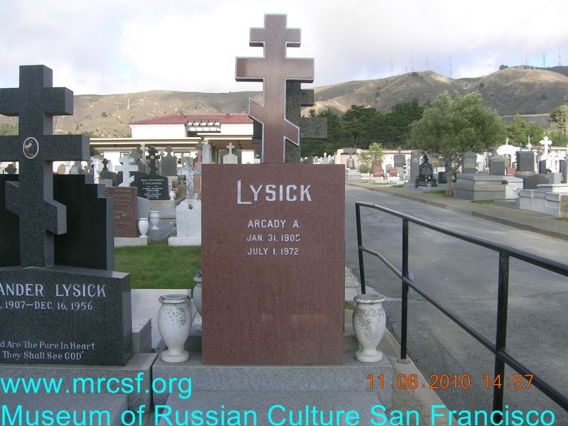 Grave/tombstone of LYSICK Arcady A.