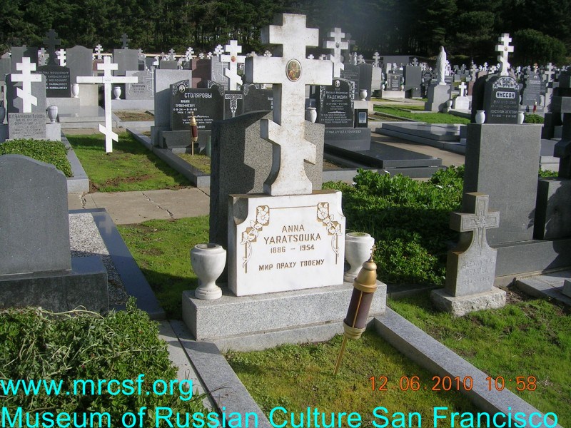 Могила/надгробие ЯРАЦУКА Анна