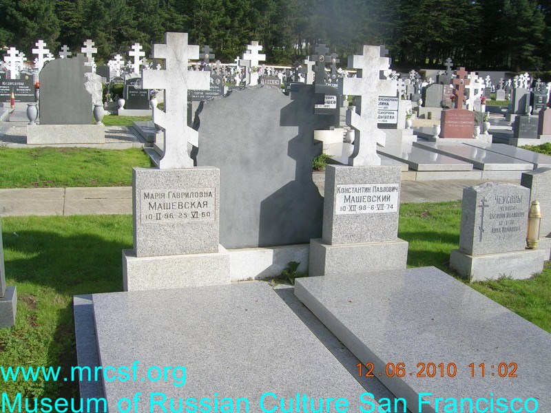 Grave/tombstone of MASHEVSKY Константин Павлович