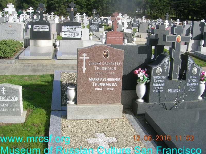 Grave/tombstone of TROFIMOFF Онисим Васильевич