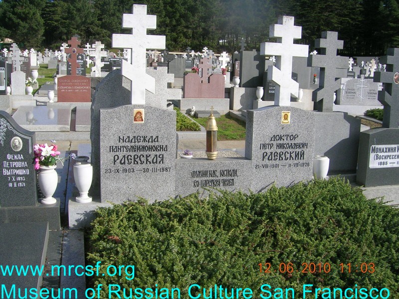 Grave/tombstone of RAEVSKY Петр Николаевич